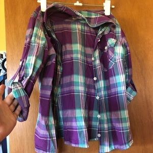 Plaid Purple Shirt
